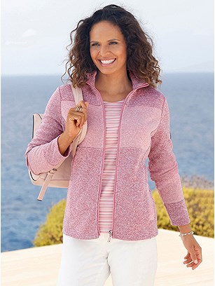 Mottled Knit Jacket product image (577121.ODRS.1S)