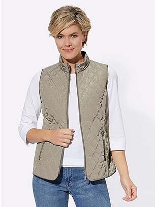 Quilted Zip Vest product image (577348.DKBR.2.1_WithBackground)