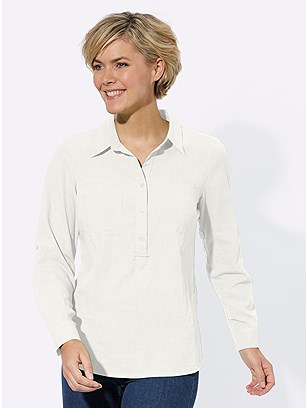 Tab Sleeve Blouse product image (577593.EC.1.1_WithBackground)