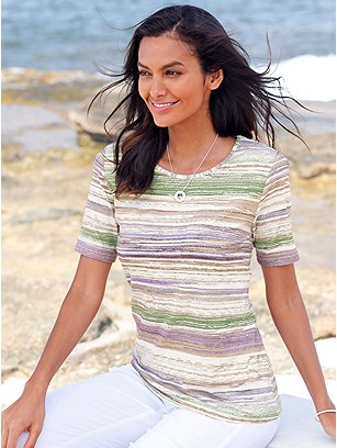 Striped Mix Shirt product image (577628.GRPR.1S)