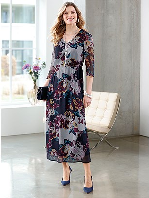 Floral Chiffon Dress product image (579227.NVPR.1.29_WithBackground)