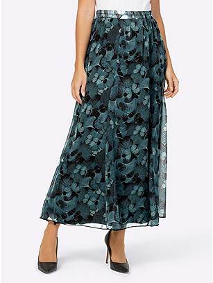 Butterfly Print Maxi Skirt product image (579811.BKPR.1.13_WithBackground)