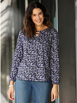 Floral Long Sleeve Top product image (580008.LIPR.1.14_WithBackground)