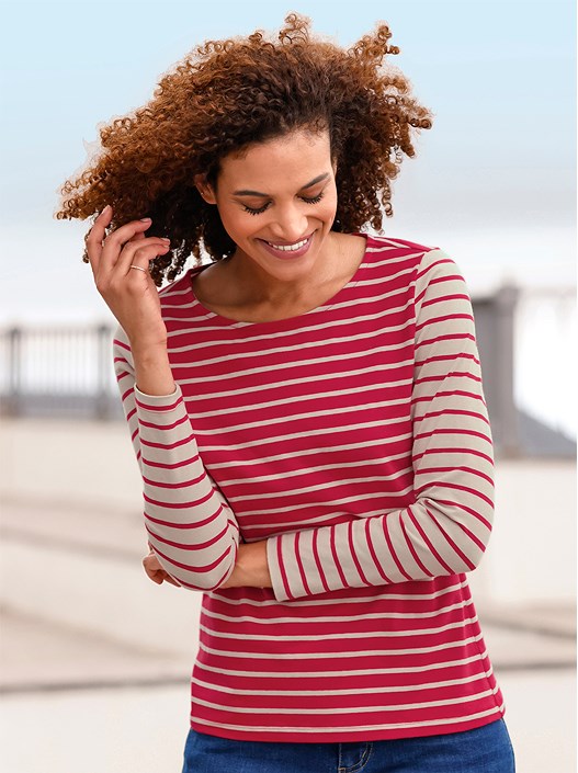 Striped Contrast Top product