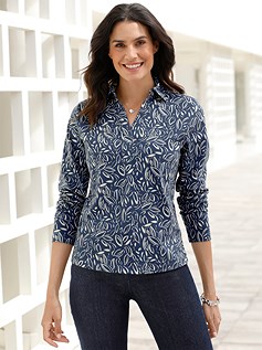 Link. printed collared shirt (Product Display 34527) image.