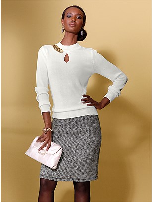 Cut Out Ribbed Sweater product image (580532.EC.1.21_WithBackground)