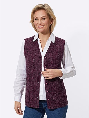 Mottled Button Up Vest product image (582478.LI.1.1_WithBackground)