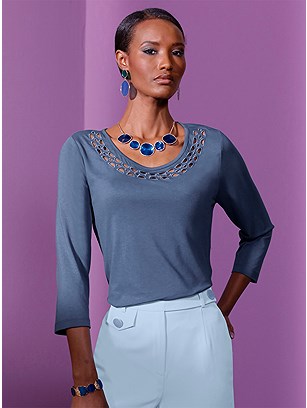 Cut Out Neckline Top product image (582542.SMBL.1.31_WithBackground)