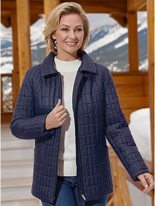 Quilted Zip Up Jacket product image (583580.NV.1SS)