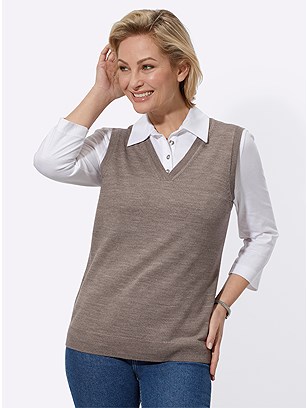 V-Neck Sweater Vest product image (583584.TPMO.1.1_WithBackground)