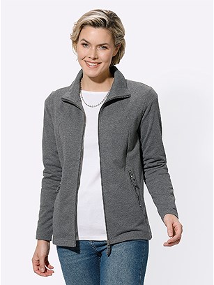 Mottled Zip Pocket Cardigan product image (583606.CCMO.1.1_WithBackground)