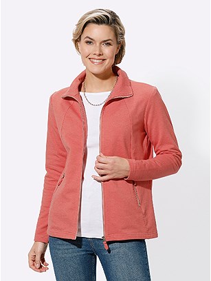 Mottled Zip Pocket Cardigan product image (583606.COMO.1.1_WithBackground)