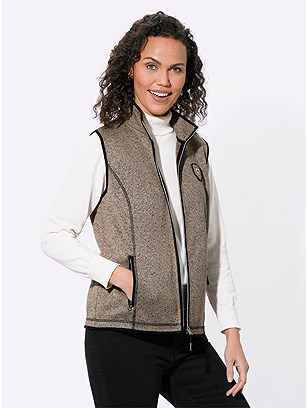 Mottled Fleece Vest product image (584616.BBPA.1.1_WithBackground)