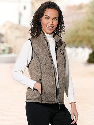 Mottled Fleece Vest product image (584616.BBPA.1S)