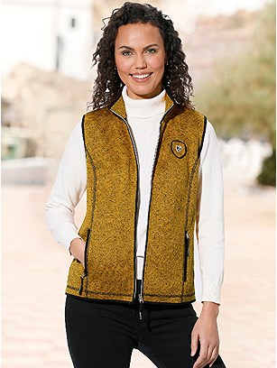 Mottled Fleece Vest product image (584616.OCMU.1S)