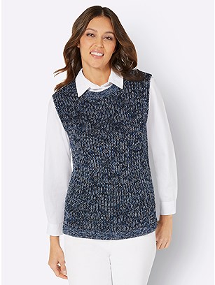 Mottled Sweater Vest product image (585350.RAMO.1.1_WithBackground)