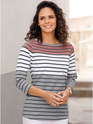 Striped 3/4 Length Shirt product image (585545.RSST.18S)