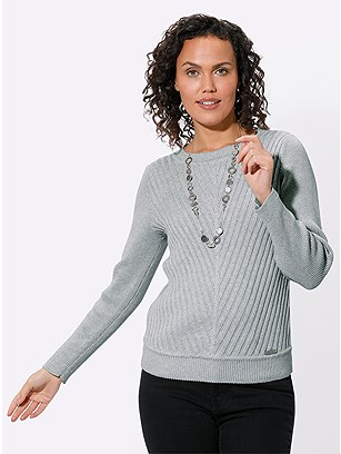 Ribbed Knit Sweater product image (585547.LGMO.1.1_WithBackground)