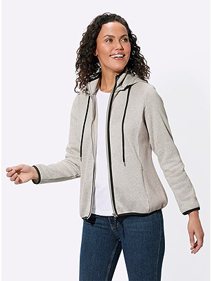 Zip Up Knit Jacket product image (585549.LGMO.1.1_WithBackground)