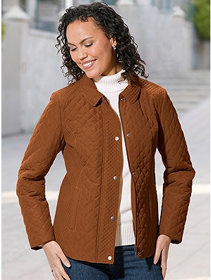 Quilted Button Up Jacket product image (585556.CG.1S)