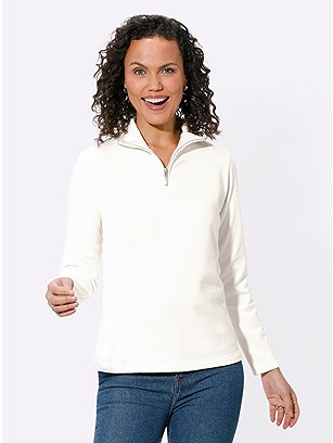 Zip Collar Sweatshirt product image (585561.EC.1.1_WithBackground)