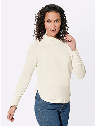 Ribbed Round Hem Sweater product image (585567.EC.1.1_WithBackground)