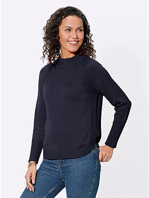 Ribbed Round Hem Sweater product image (585567.NV.1.1_WithBackground)