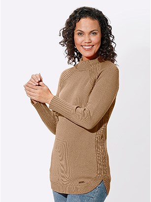 Ribbed Hem Knit Sweater product image (585568.CA.1.1_WithBackground)