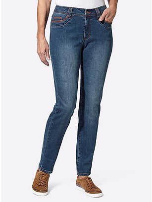 Classic Straight Leg Jeans product image (585572.BLUS.2.1_WithBackground)