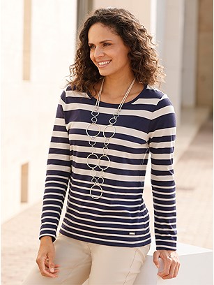 Striped Long Sleeve Shirt product image (585593.NVSA.1.1_WithBackground)