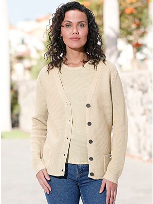 Ribbed Sweater Twinset product image (585622.IVO.1S)