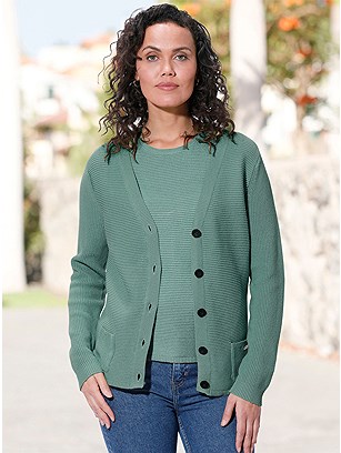 Ribbed Sweater Twinset product image (585622.JD.1S)