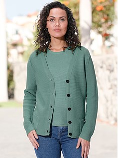 Link. ribbed sweater twinset (color code: ) image - mobile.