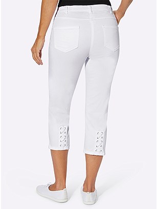 Eyelet Detail Capri Pants product image (586364.WH.3.1_WithBackground)