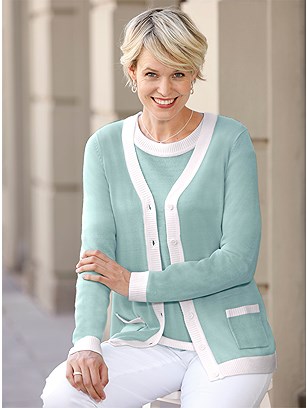 Contrast Trim Cardigan product image (586477.MT.1.1_WithBackground)