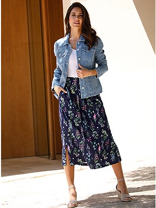Floral Midi Skirt product image (586762.NVPR.1.1_WithBackground)