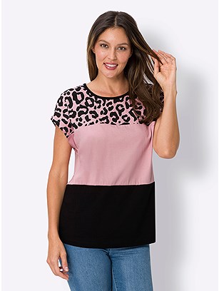 Leopard Panel Shirt product image (586961.HYBK.2.1_WithBackground)