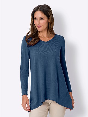 Assymetrical Hem Tunic product image (587421.DEBL.2.1_WithBackground)