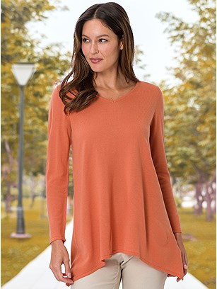 Asymmetrical Hem Tunic product image (587421.OR.2SS)