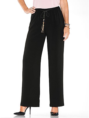 Belted Slip On Pants product image (587653.BK.1.1_WithBackground)