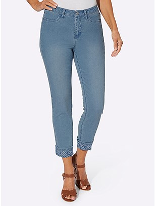 Print Hem Cropped Jeans product image (587953.FADE.1.1_WithBackground)