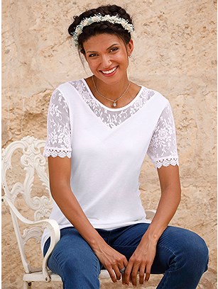 Lace Detail Shirt product image (588361.WH.1.1_WithBackground)