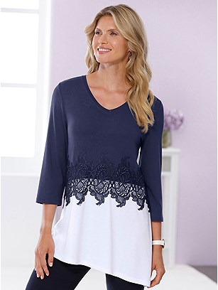 Lace Detail Tunic product image (588850.NVWH.1S)