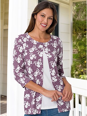 Floral Layered Look Shirt product image (588890.VIEC.21S)