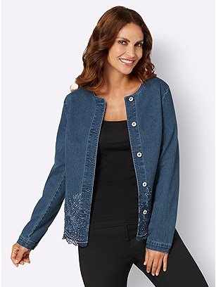 Embroidered Denim Jacket product image (589026.FADE.1.1_WithBackground)