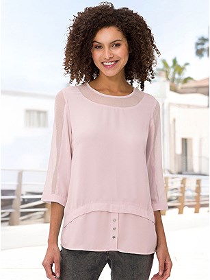 Mesh Insert Blouse product image (589047.ltpk.22S)