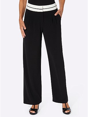 Pleated Wide Leg Pants product image (589103.BK.1.1_WithBackground)