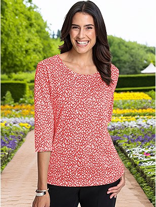 Printed 3/4 Sleeve Shirt product image (589116.WHPR1.22S)