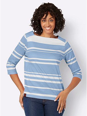 Striped Square Neck Top product image (589166.IBWH.2.1_WithBackground)