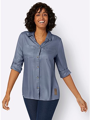 Shirt Collar Tunic product image (589300.PWBL.1.1_WithBackground)